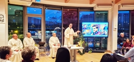 Pater Simon Härting leitete den Abschlussgottesdienst zum Don Bosco Fest in der Manege Berlin. 