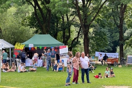 Der Stand von Don Bosco am "Bunten Wochenende" in Regensburg