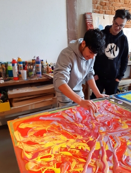 Graffiti-Workshop im Caritas-Don Bosco-Bildungszentrum Würzburg