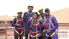 Mitarbeitende aus dem Don Bosco Solar Programm in Ghana zu Besuch in Beromünster