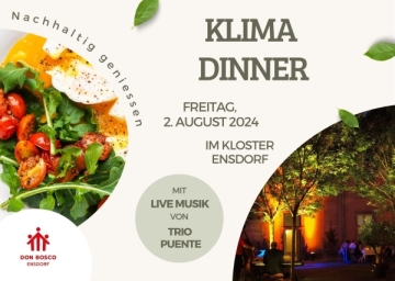 Genuss trifft Nachhaltigkeit: Klimadinner im Kloster Ensdorf am 2. August 2024