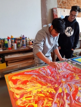 Graffiti-Workshop im Caritas-Don Bosco-Bildungszentrum Würzburg