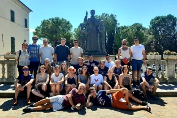 Gruppenfoto der Jugendexerzitien „Bible & Beach“