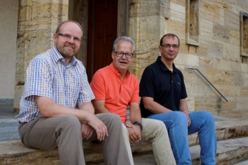 Br. Matthias Bogoslawski, P. Jörg Widmann und P. Clemens Mörmann