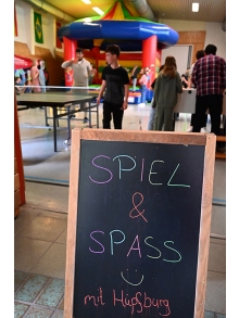 Hüpfburg, Kicker, Airhockey und vieles mehr begeisterte vor allem Kinder und Jugendliche 