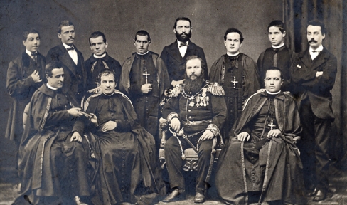 Foto der ersten Missionsaussendung Don Bosco am 11. November 1875
