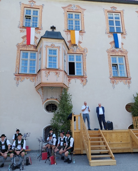 Kloster Benediktbeuern Tag des offenen Klosters 2023 Pater Claudius Amann und Pater Lothar Bily